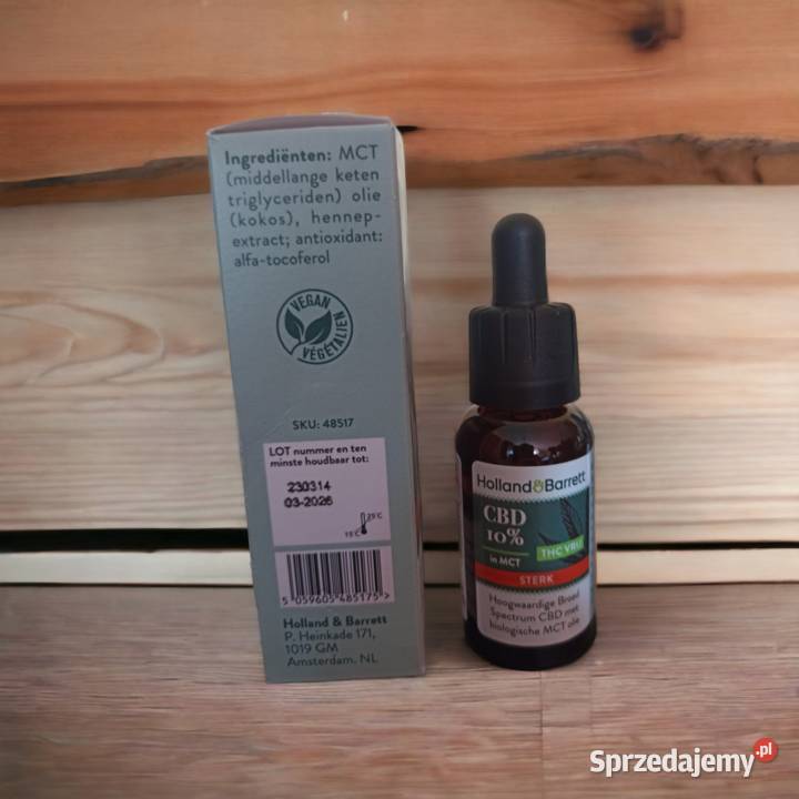 Holland Barrett Olejek CBD 10 30 ml Oryginalny