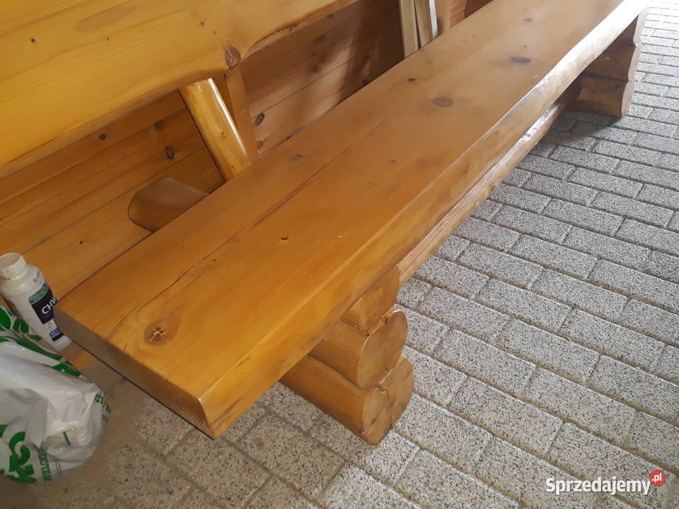 Ławka z bali śląskie Mikołów sprzedam