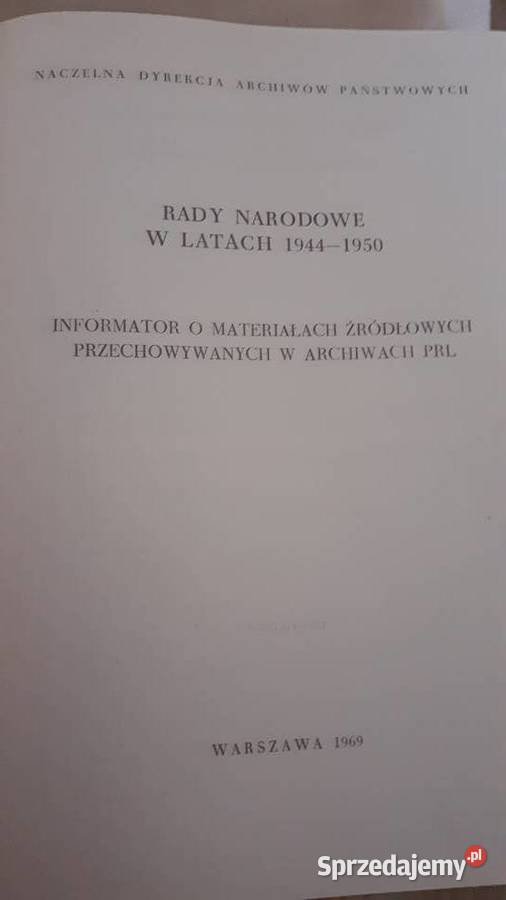 Rady Narodowe w latach 19441950 Szczecin sprzedam