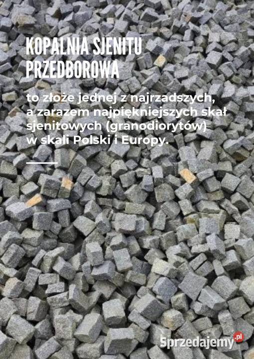 Kostka brukowa Sjenit ciemno szara łupana 8x11x5