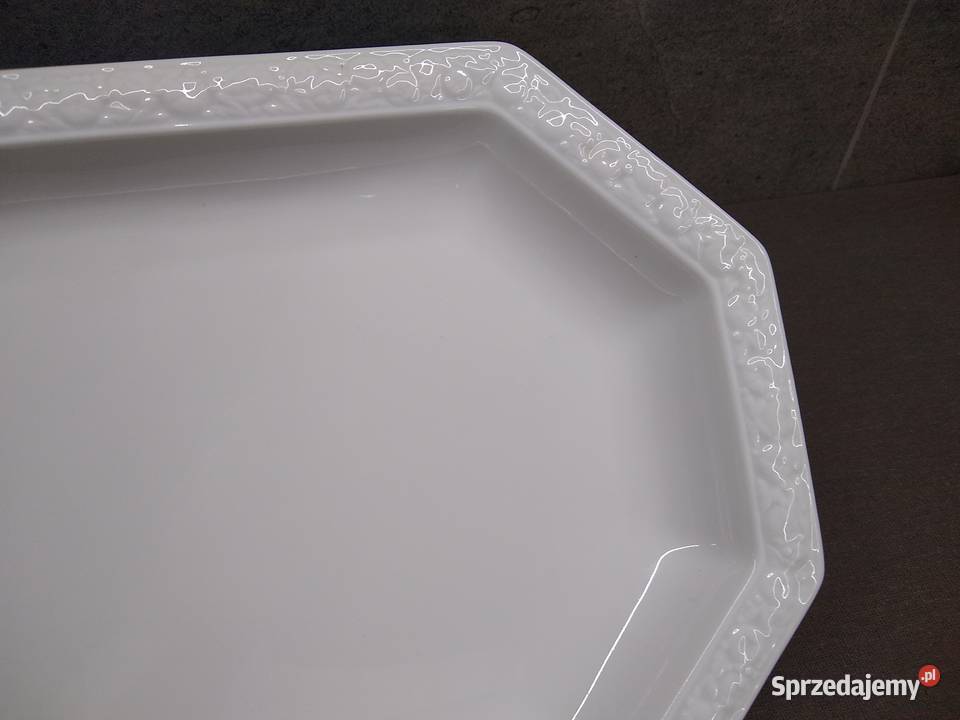 Rosenthal Biała Maria półmisek 38 Porcelana i szkło wielkopolskie Kalisz