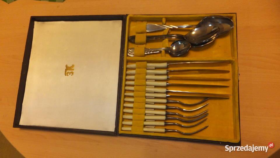 Komplet sztućców 24grawerowanych rosyjskich w Będzin