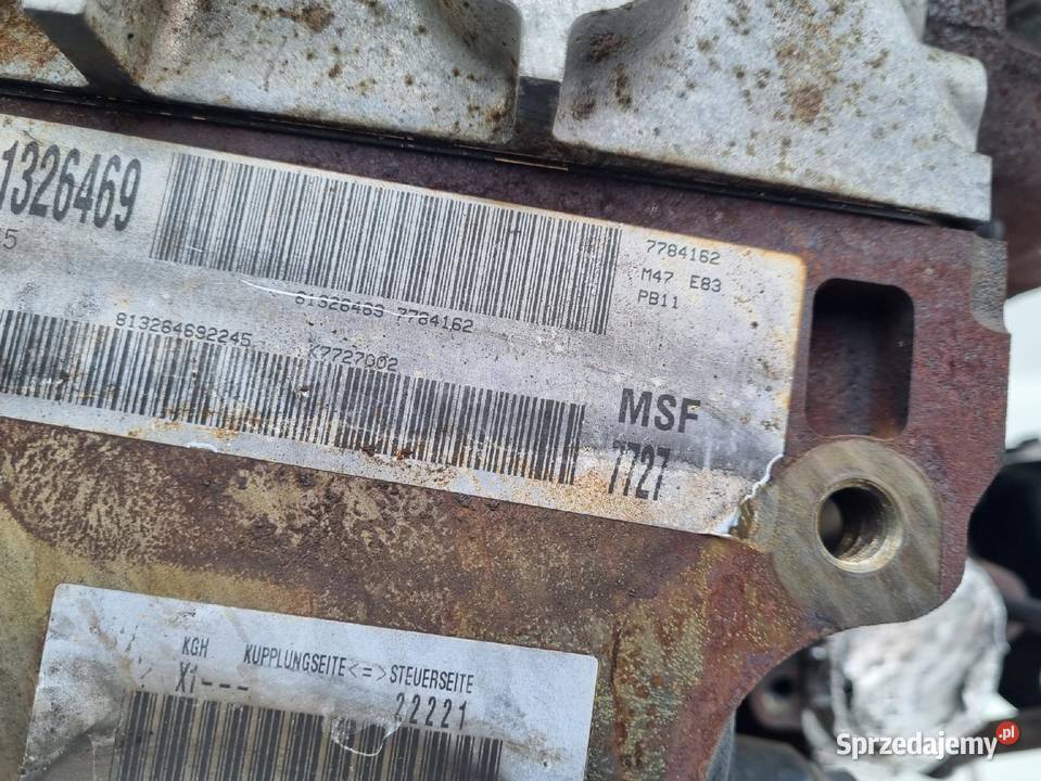 SILNIK KOMPLET BMW X3 E83 20 D DIESEL 150 pali osobowe lubelskie Rudka