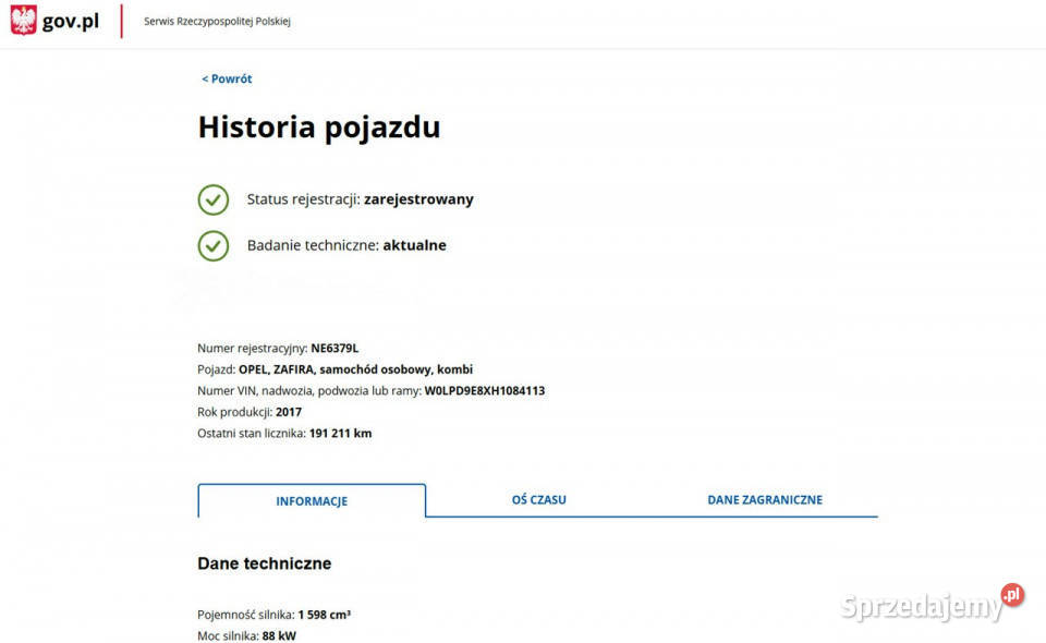 Opel Zafira Zarejestrowany Ubezpieczony C 2011 tempomat warmińsko-mazurskie Elbląg