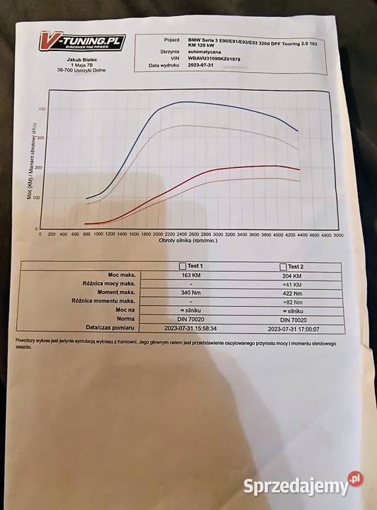 BMW E91 20d 163 mapa duża navi sporty podkarpackie Ustrzyki Dolne sprzedam
