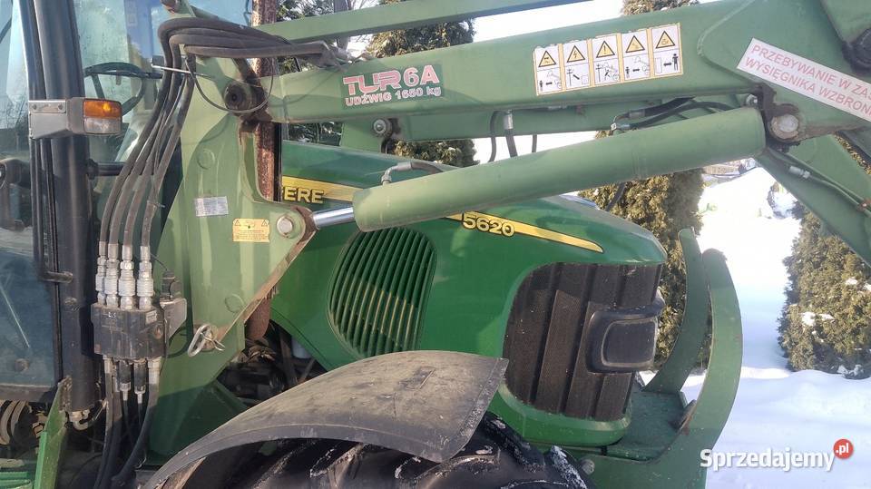 John Deere 5620 z ładowaczem czołowym łyżką 2 m Ładowacz czołowy Kuczbork-Wieś