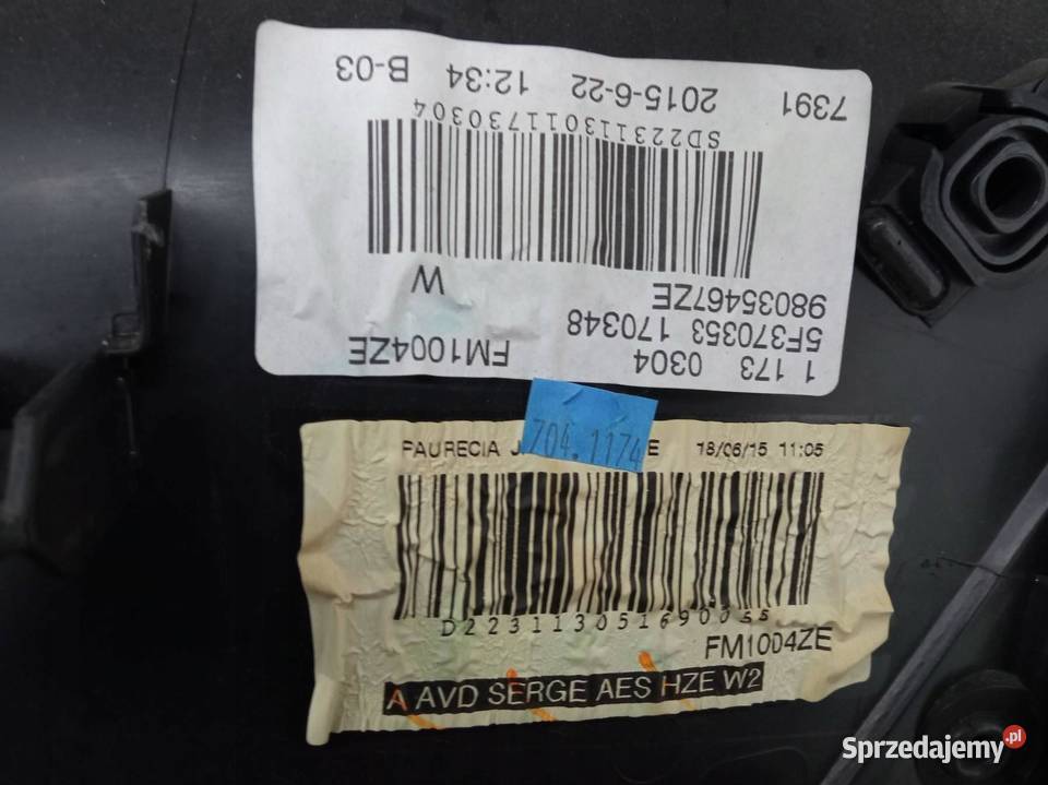 TAPICERKA BOCZEK PRAWY LEWY PRZÓD KOMPLET LIFT