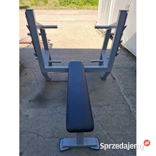 Ławka płaska pod sztangę nowa wyprzedaż Sprzęt do ćwiczeń Wałcz