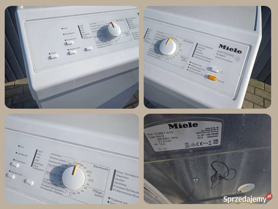 Pralka Miele W 668 F WCS ładowana góry 6 1200 wolnostojące Wrocław sprzedam