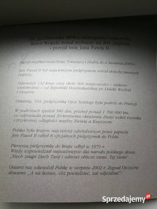 Polska zestaw 8 klip Jan Paweł Pamiętne dni wielkopolskie Poznań sprzedam