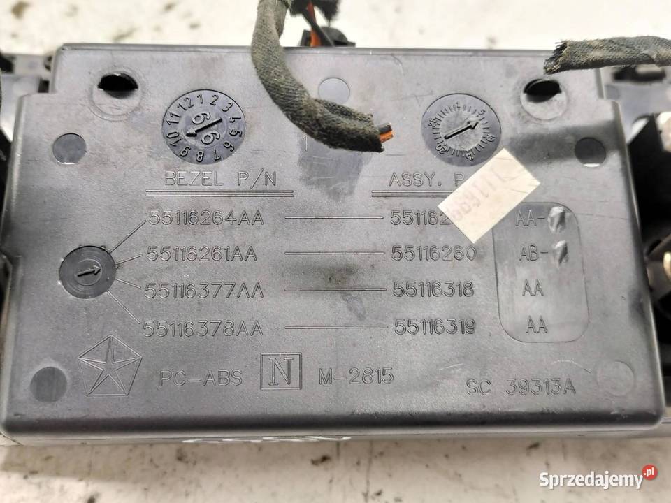 POPIELNICZKA WJ PRZEŁĄCZNIK GRZANIA FOTELA Jeep