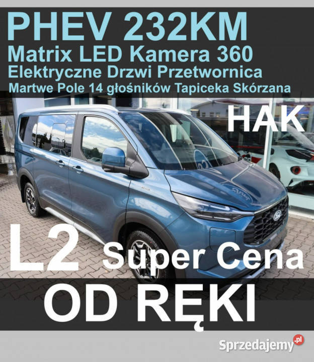 Ford Tourneo Custom PHEV 232 Plugin Kamera 360 Szczecinek