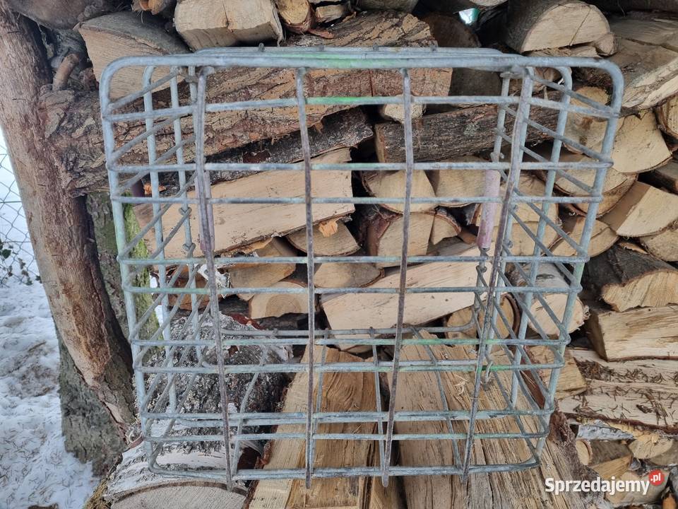 Stary kosz metalowy ocynkowany PRL Lublin sprzedam
