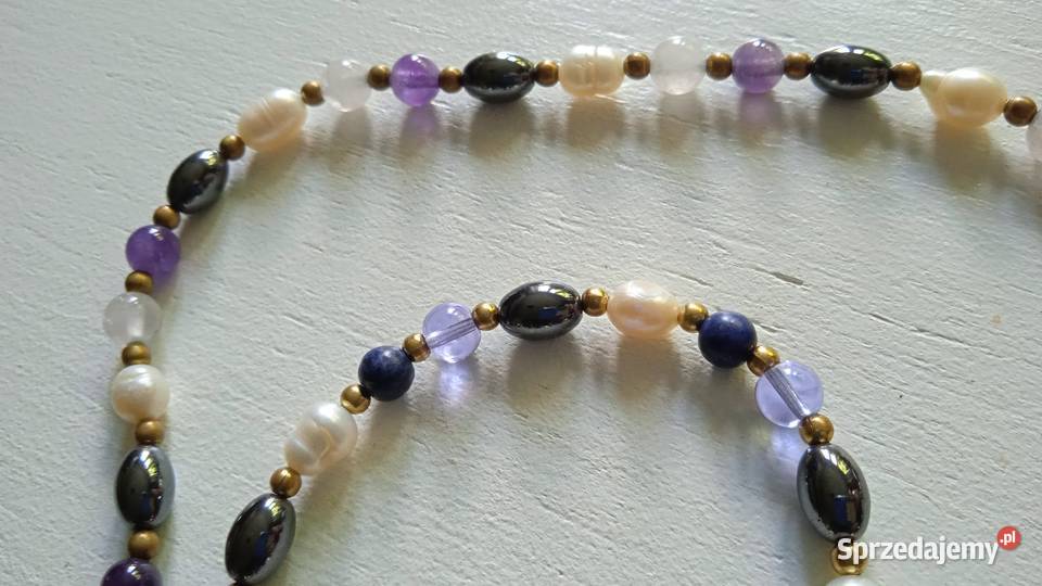 KOMPLET BIŻUTERII NASZYJNIK I DWIE BRANSOLETKI Piła