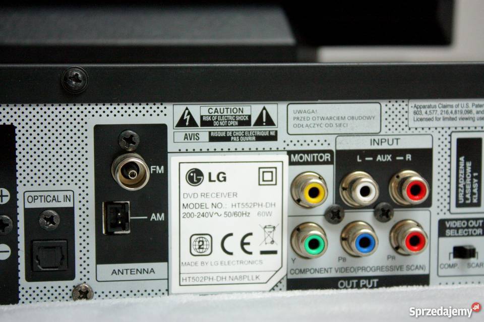 Kino domowe LG HT552PH DH 51 HDMI DVDDivX USB LG sprzedam