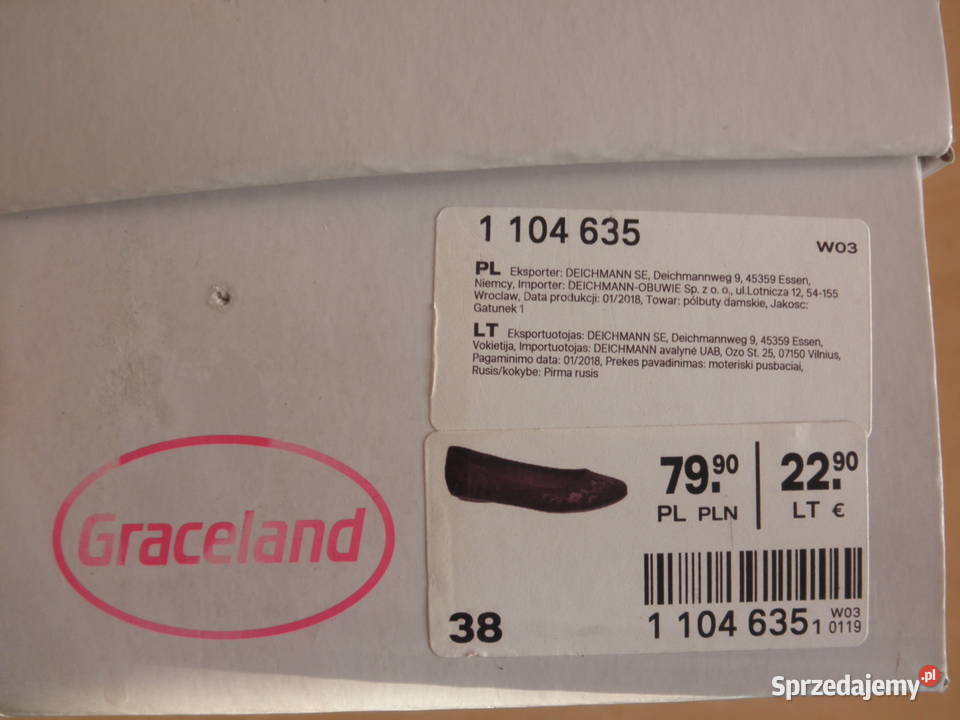 Balerinki czarne firmy Graceland inna pomorskie Gdańsk