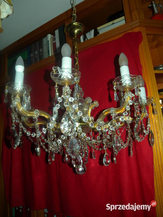 Żyrandol kryształowy Maria Theresa 8 ramienny Katowice sprzedam