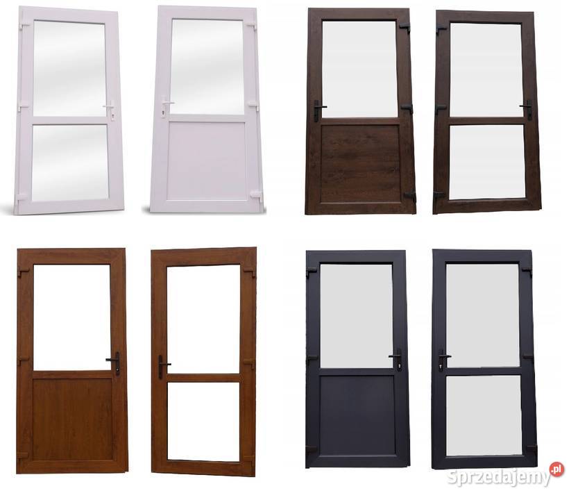 Drzwi PCV sklepowe biurowe tarasowe 105x210 Opole