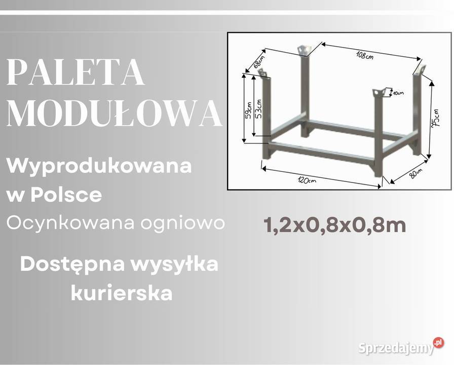 Kosz budowlany transportowy paleta modułowa Wrocław