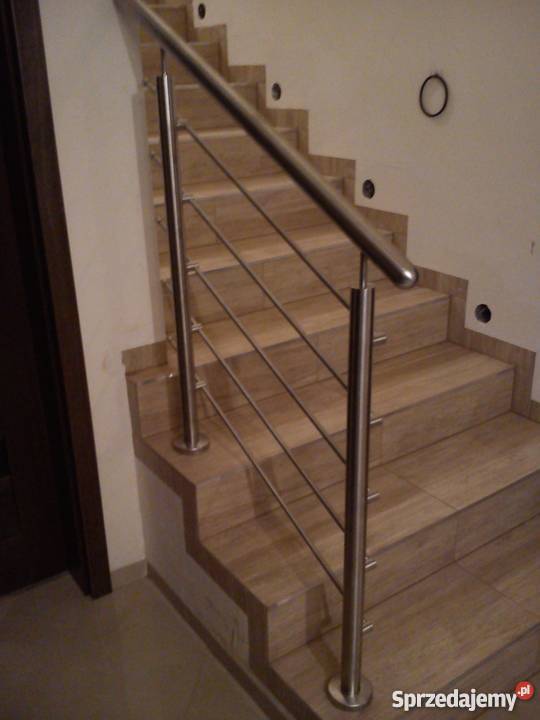 balustrada nierdzewna szlifowana na 3 pręty rura Radomsko sprzedam