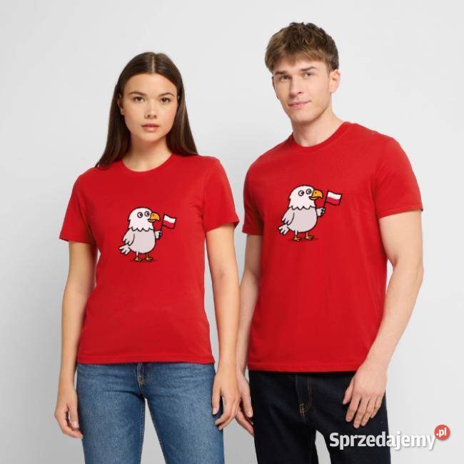 Patriotyczna koszulka PREMIUM unisex Orzełek z małopolskie Kraków