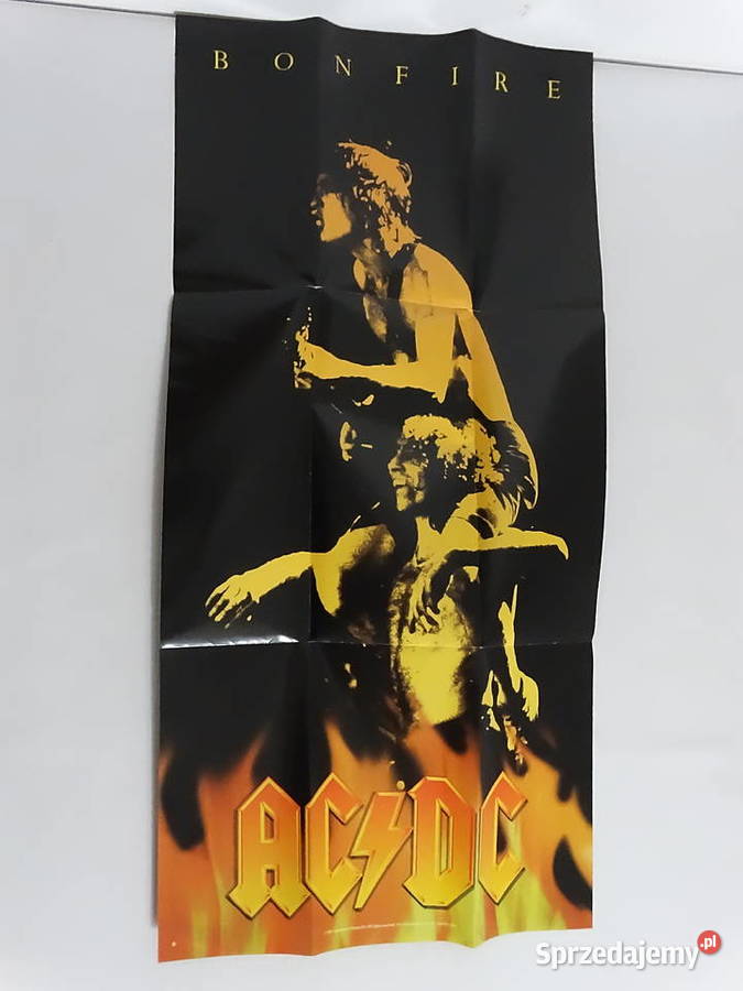 ACDC BONFIRE Box Set 4CD Kostka Plakat UNIKAT
