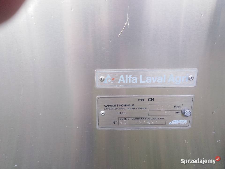 Sprzedam schładzalniki do mleka firmy Alfa Laval Hodowla zwierząt Włoszakowice