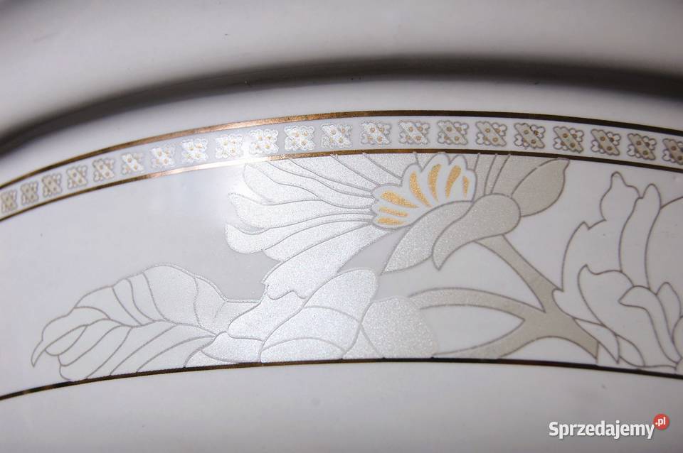 Naczynie żaroodporne ceramiczne ze stelażem biały Lublin