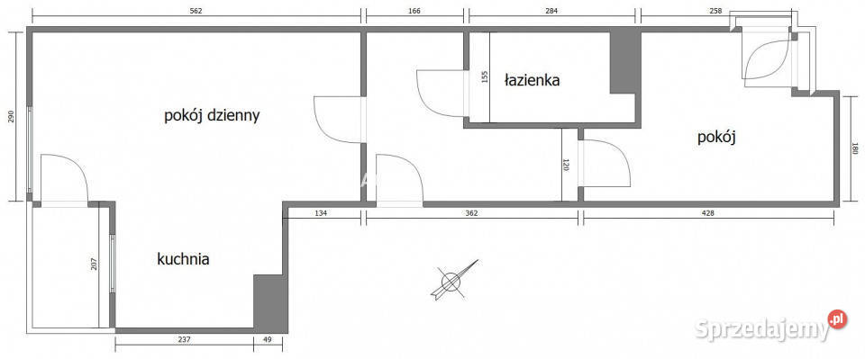 Mieszkanie 43m2 2 pokoje Kraków małopolskie