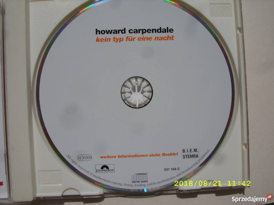 CD pop HOWARD CARPENDALEKEIN TYPFUR dolnośląskie