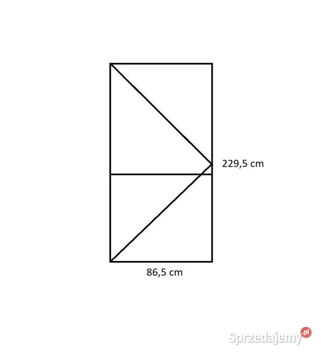 Drzwi balkonowe PCV 865 x 2295 Białystok