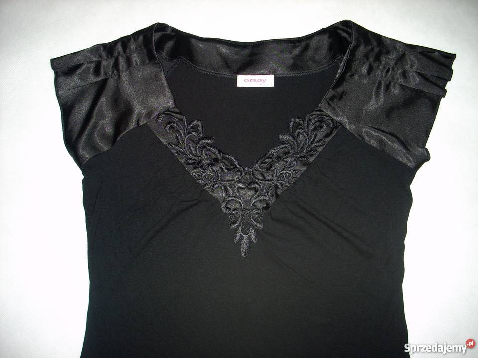 ORSAY piękna bluzeczka Satynowy Haft 38 M Nowy Sącz