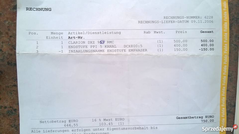 Clarion DXZ 958 RMC 4x53