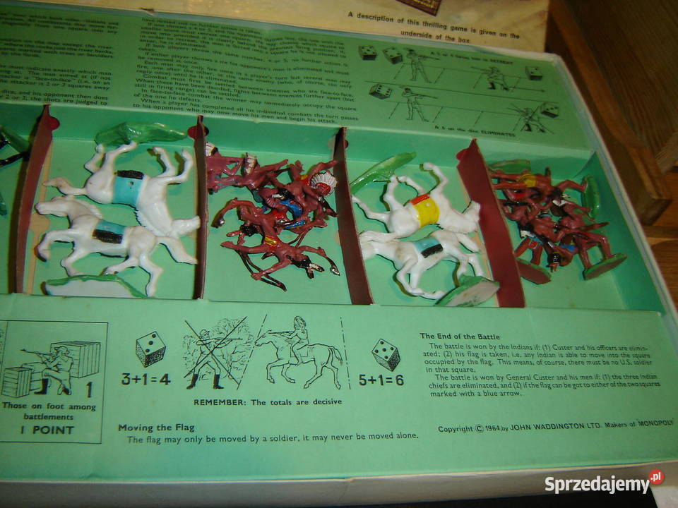 Bitwa Little Big Horn Waddingtons 1964 sprzedam