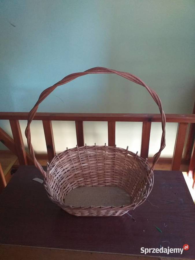 Kosz prezentowy wiklinowy odcienie brązowego Tychy sprzedam