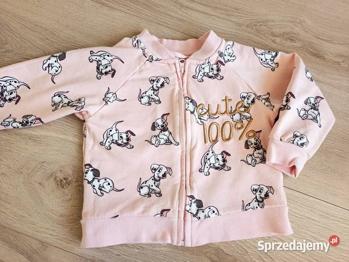 Bluza dziecięca różowa 101 Dalmatyńczyków 92 dziewczynka Płock