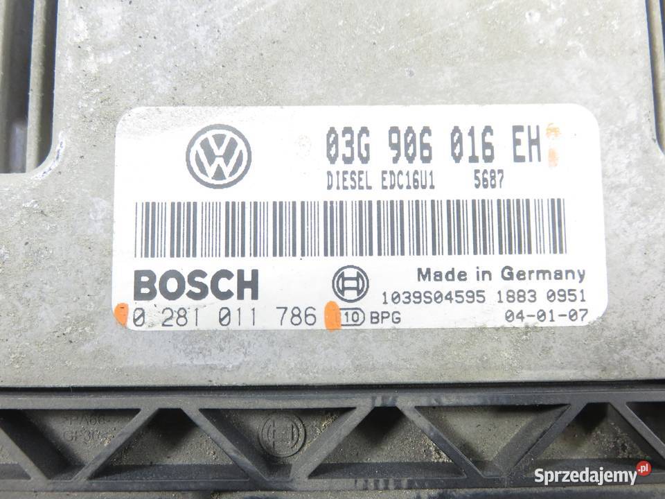 STEROWNIK VW TOURAN I 20 TDI 0281011786 sprzedam