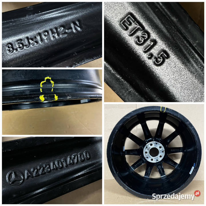 Felga Mercedes A2234014700 85Jx19 ET315 5x112 Gostyń sprzedam