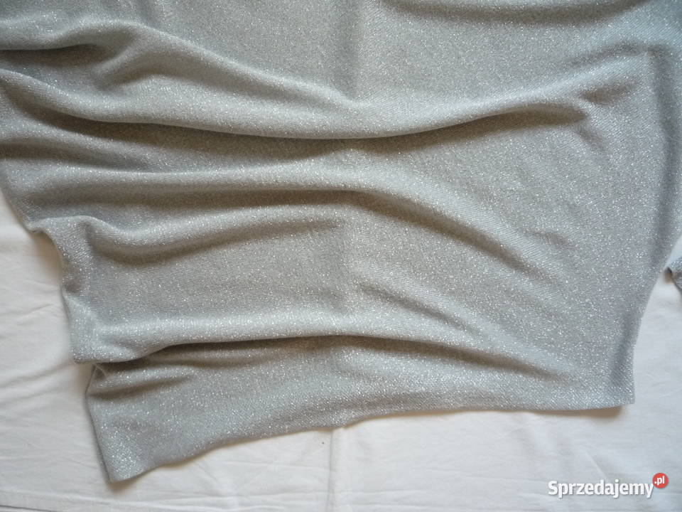 Orsay 38M 40L Bluzka oversize Szara ze srebrną szary/srebrny Szczecin