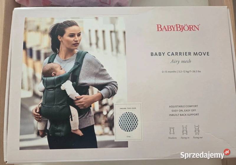 Nosidełko BabyBjorn Move Airy mesh Szelki do chodzenia Nosidełka i chodziki Łaziska Górne