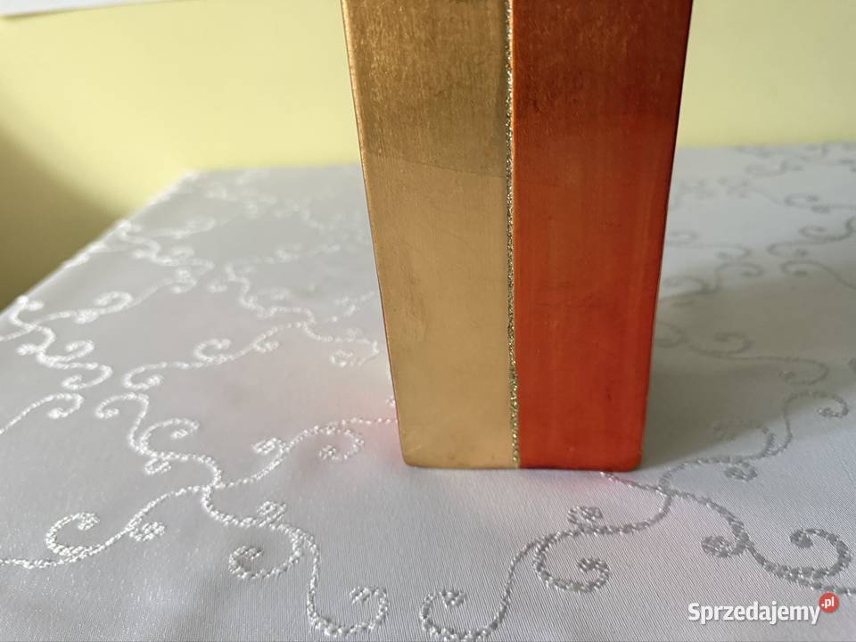 Wazon ceramiczny Rojek Decor złoto pomarańczowy Czerwionka-Leszczyny