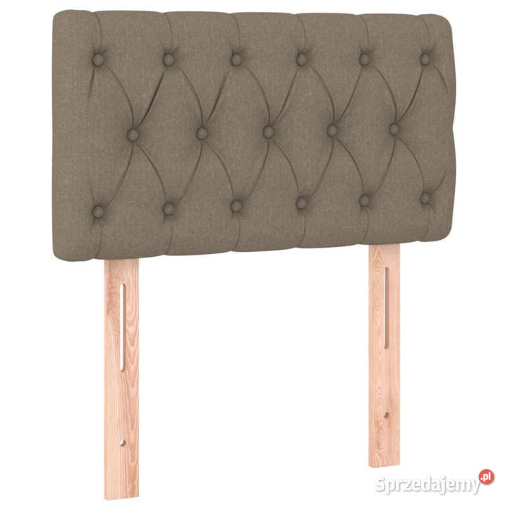 Zagłówek do łóżka z LED taupe 80x7x7888 tkanina Warszawa