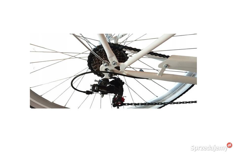 ROWER DAMSKI BIAŁY MIEJSKI 28 SHIMANO DAMKA KOSZ Miejskie małopolskie Skawina sprzedam