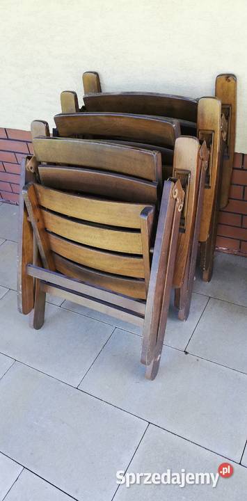 Drewniane fotele ogrodowe leżak krzesło fotel
