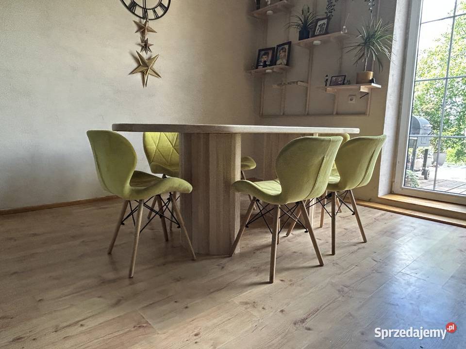 Owalny stół jesionowy 200cm mazowieckie Warszawa