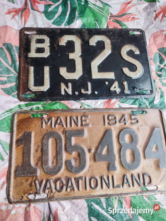 Przedwojenne tablice amerykańskie