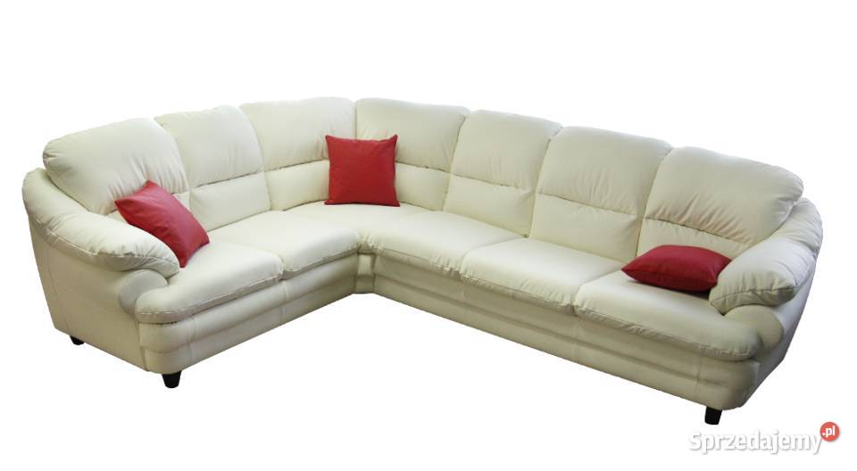 Narożnik Puchacz 100 skóra naturalna 3x1 280 x Piasek sprzedam