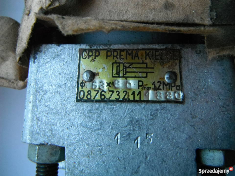 Siłownik pneumatyczny fi 63 x 80 Prema Nowy Produkcja Chlewiska