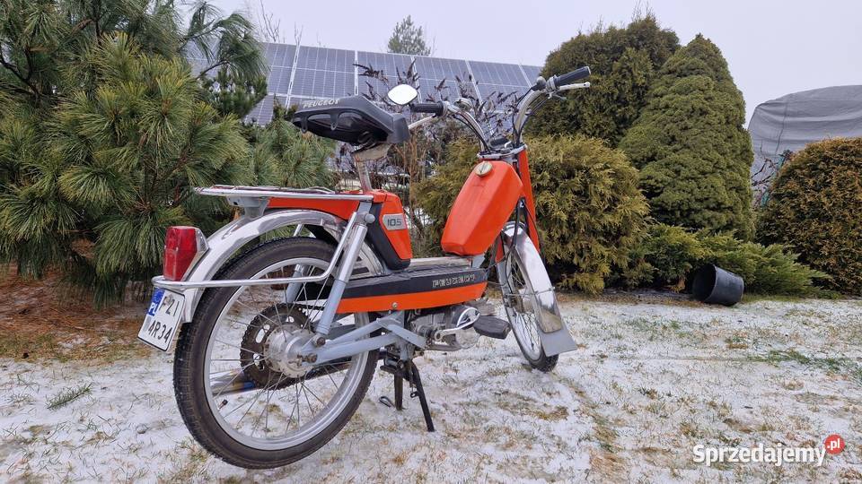 Peugeot 105 stary motorower Peugeot Brzezie k. Sulechowa