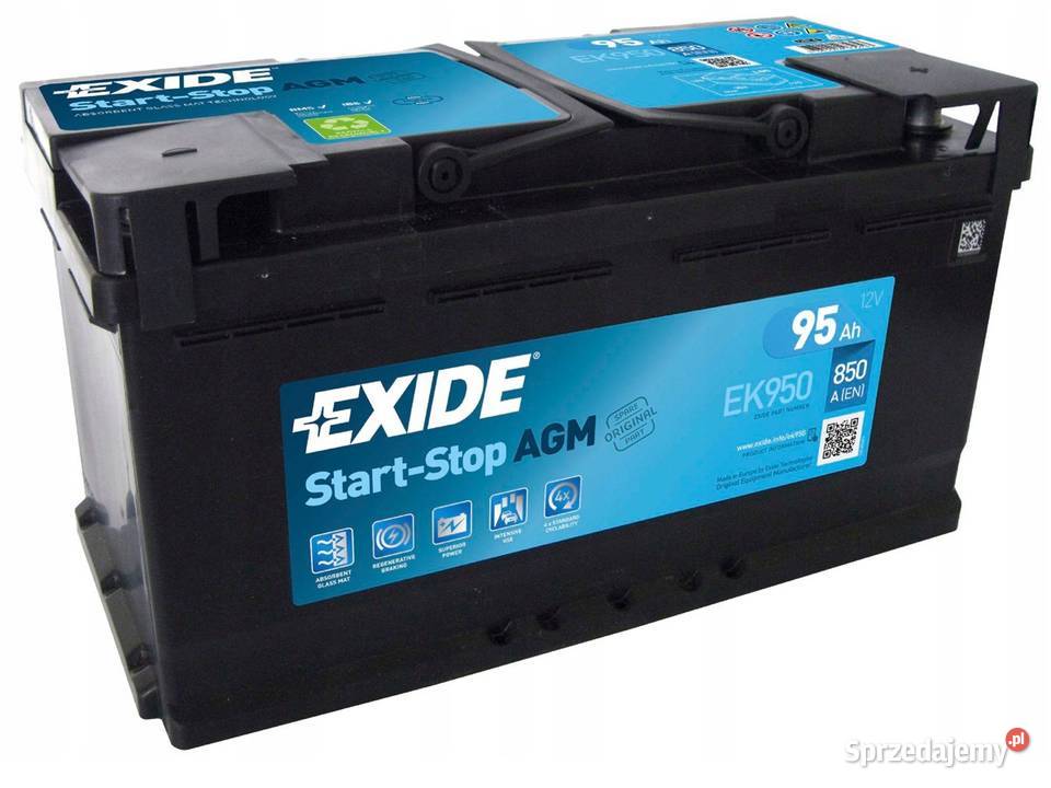Akumulator EXIDE AGM STARTSTOP EK950 95Ah 850A małopolskie